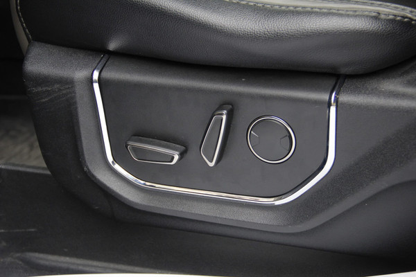 Justautotrim Chrome 2pcs Front Seat Adjustment Button Panel Upgrade Trims for 2015 2016 2017 2018 2019 2020 Ford F150 & 2017 2018 2019 2020 f250 F350