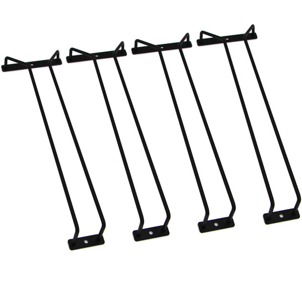 RedDreamer 14-Inch Black Wine Glass Rack, Under Cabinet Wine Glass Holder Stainless Steel Stemware Rack - Hanging Stemware Holder for Cabinet Kitchen Bar, Set of 4 RedDreamer 14-Inch Black Wine Glass Rack, Under Cabinet Wine Glass Holder Stainless Steel Stemware Rack - Hanging Stemware Holder for Cabinet Kitchen Bar, Set of 4