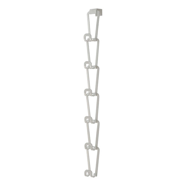 YAMAZAKI Home Chain Link Bag Holder - Closet Storage Hanging Organizer Rack Steel One Size White
