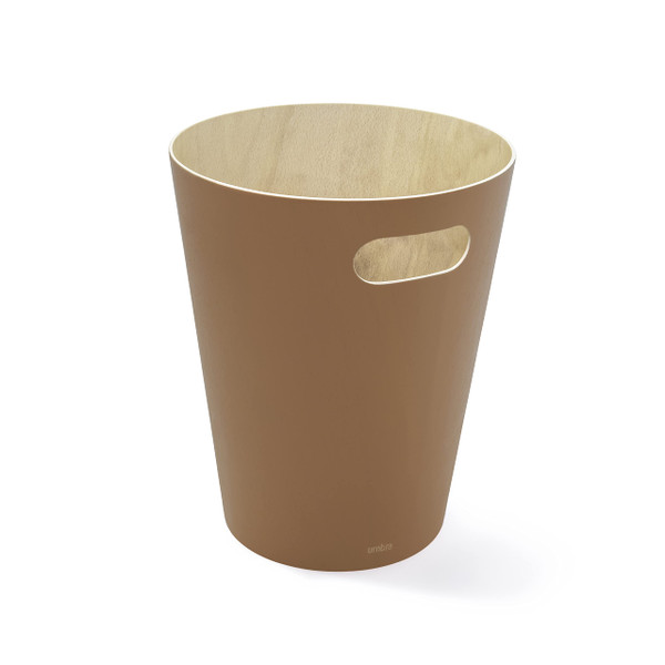 Umbra Woodrow Trash Can 2-Gallon (7.5 L) Capacity, Sierra