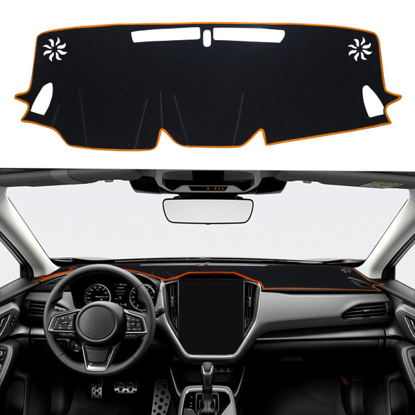 SENSHINE Dash Cover for Crosstrek 2026 2025 2024 Dashboard Cover Mat Center Console Carpet Protector Sunshield Pad Non Slip No Glare Dash Board Cover Custom Fit Interior Accessories, Gray Trim