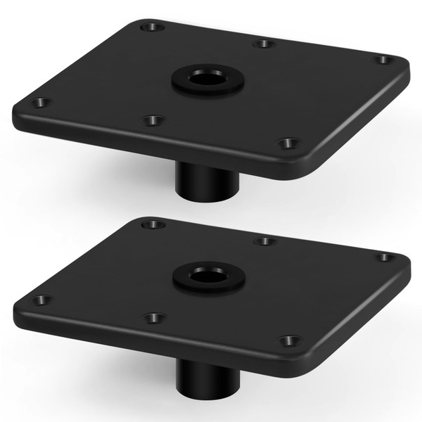 Boat Seat Base Mount Boat Seat Pedestal Base Plate for 3/4" Pin Post Socket