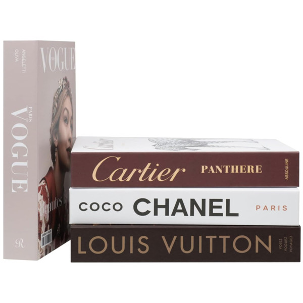 PROBENEX Luxe Large | 4 PCS Decorative Books for Home Decor | Coffee Table Book Decor | Faux Books for Decoration | Aesthetic Shelf & Bookshelf Decor for Living Room, Bedroom, or Office