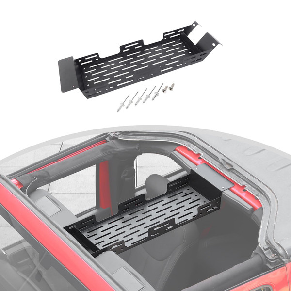 CheroCar Roof Rack Overhead Molle Panel Accessories Compatible with 2007-2018 Jeep Wrangler JK JKU