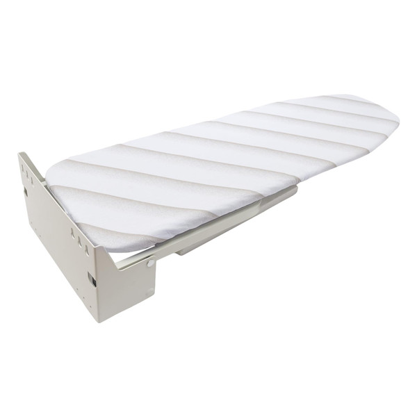 Wall-Mounted Ironing Board, Foldable Iron Board Wall Mount Mini Ironing Board, 37.4" X 7.5" Heavy Duty Ironing Board 180° Swivel Retractable Ironing Board with Ironing Board Cover