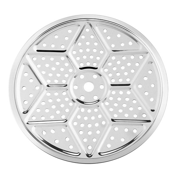 LKXHarleya 13.86" Round Stainless Steel Steamer Rack, Pressure Cooker Canner Racks Stock Pot Steaming Tray Stand Cooking Toast Bread Salad Baking