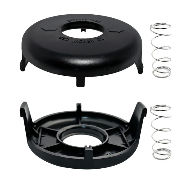 YIEHRNS 73-8200 Spool Cover Caps Replacement for Toro 88026 Electric String Trimmer, Trimmer Spool 73-8200 with 73-8220 Spring Parts 10"-15" Electric String Trimmer (2 Pack)