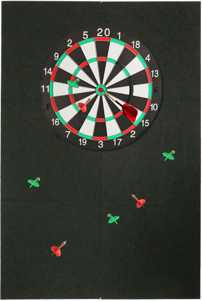 Thicken Dart Board Wall Protectors: 36x24x0.6'' Large Dartboard Surround Backboard Behind Dart Board Wall Backing