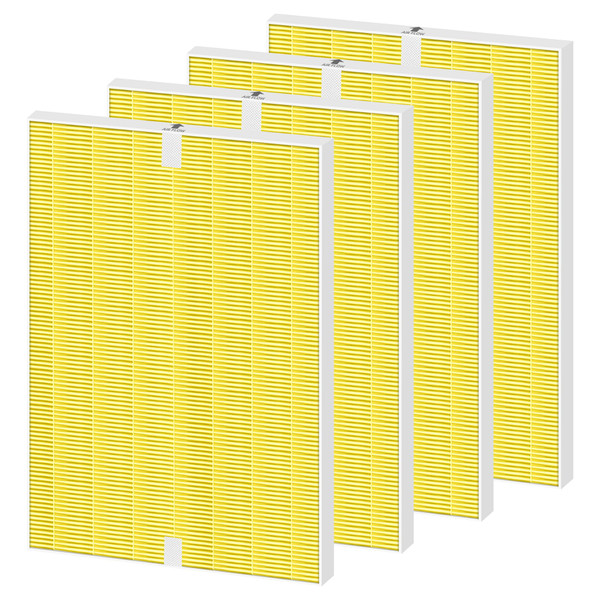 Pulluty 4 Pack 116131 HEPA Replacement Filter I for Winix C555 5500-2 Am80 Plasmawave Air Purifier H13 True HEPA Filter