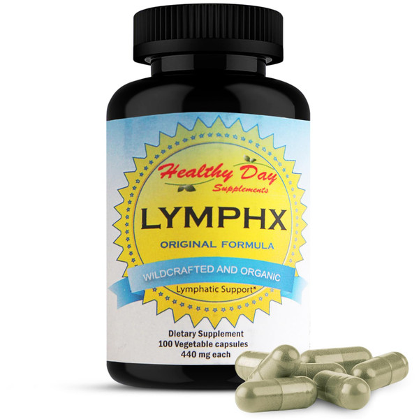 LymphX Liver Milk Thistle Herbal Supplement for Liver, Lymphatic & Immune Support – 100 Capsules