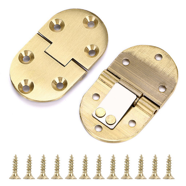 OwnMy Solid Brass Hinges, Drop Down Hinge, Drop Leaf Hinges, 90 Degree