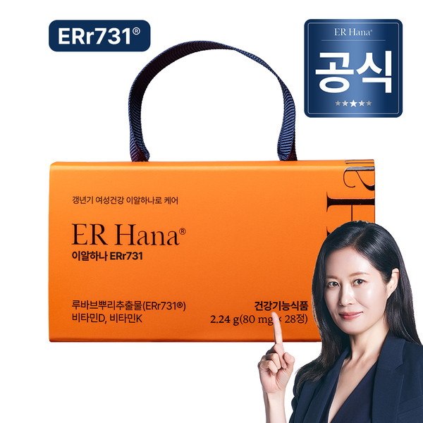 이알하나 ERr731 중년 여성 영양제, 1개, 28정/Ealhana ERr731 middle-aged women's nutritional supplement, 1 pack, 28 tablets