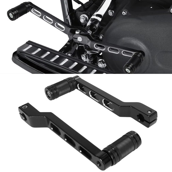 Duobeisi Heel Toe Shift Pegs Front Rear Levers w/Shifter for Harley 1986-2017 FL Softail,1988-2025 Touring Road King Road Glide Street Glide Electra Glide and 2008-2025 Trike (Black)