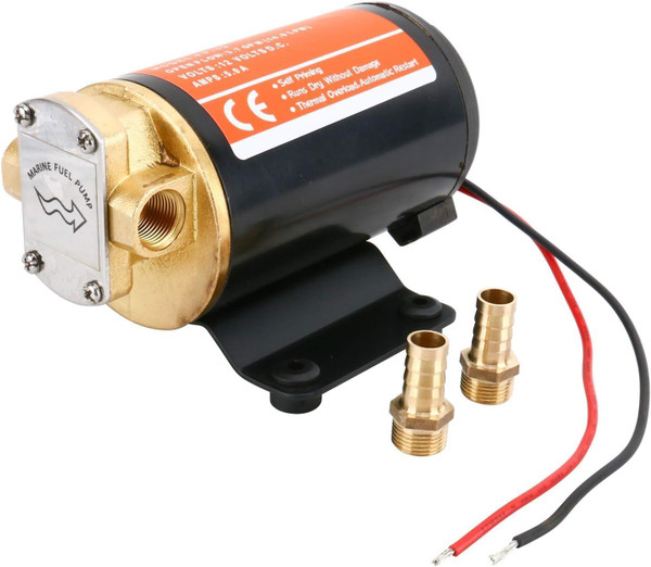Amarine Made 12v Oil Scavenge Pump Self Priming Impeller Gear Pump
