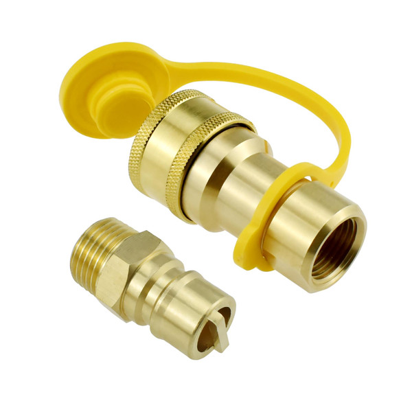 ZDRU 1/2 Inch Natural Gas Quick Connect Fittings with Male Insert Plug