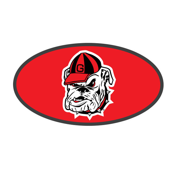 Craftique Georgia Bulldogs 2" Hitch Cover (Classic Red Metal UGA Bulldog Hitch Cover)