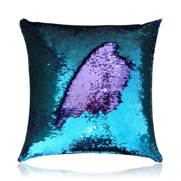 San Tungus Teal and Light Purple Mermaid Pillow Cushions,18"x18" Reversible Sequin Pillow Covers That Changes Color San Tungus Teal and Light Purple Mermaid Pillow Cushions,18"x18" Reversible Sequin Pillow Covers That Changes Color