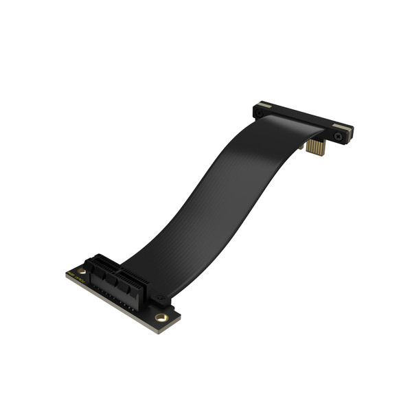 XRIKUI PCI-E 1X Riser Cable | PCIe 4.0 High-Speed Extension | Dual 90-Degree Angle Design | Supports X1/X4/X8/X16 Devices_10CM