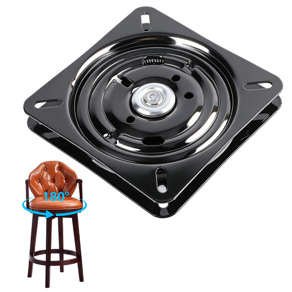 Tissting Swivel Base 7in Chair Turntable Base 180 Degree Automatic Rebound Dual Bearings Run Swivel Plate Replacement for Recliner Chair Furniture Chairs Stool