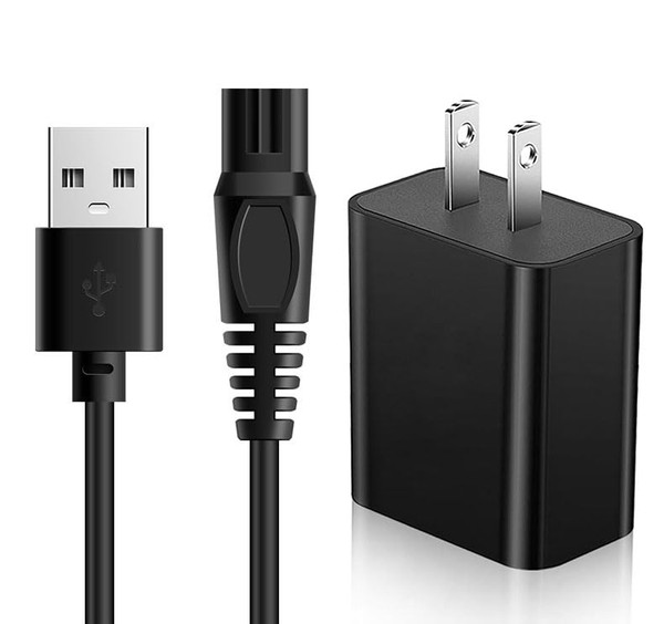 5V 1A USB Shaver Charger Cable for Freebird Head Shaver Kit, FlexSeries Electric Head Hair Shaver for Freedom Grooming Charging, for charging multiple brands of shavers 3.3FT Power Cord Charging cable