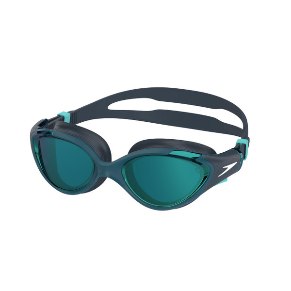 Speedo Women's Biofuse Swim Goggle 2.0 Mirrored - Dark Teal/Cobalt/Emerald, One Size