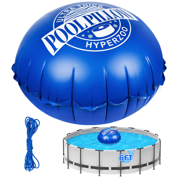 Pool Pillows for Above Ground Pools, Hyperzoo 6 ft Winter Pool Cover Pillow