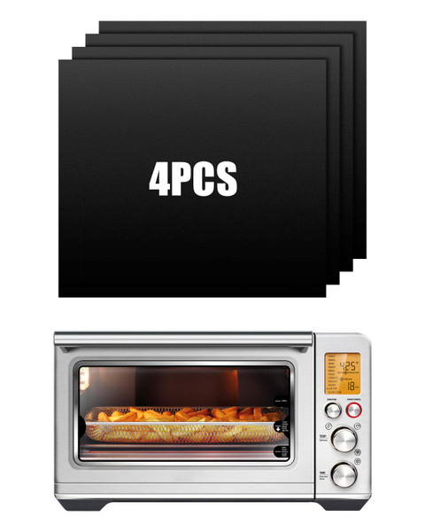 4PCs Teflon Oven Liners Compatible with Breville BOV860BSS Smart Oven
