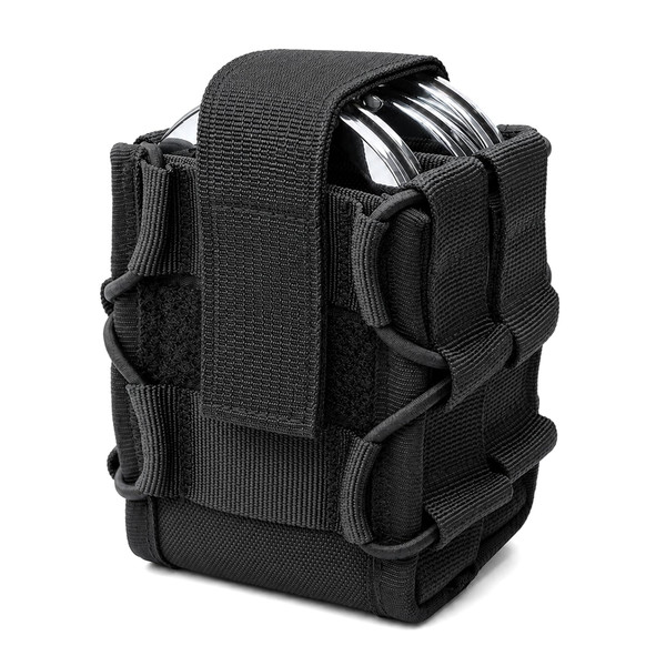 ELVO Double Handcuff Holster, Open Top Handcuff Pouch for Duty Belt and Molle