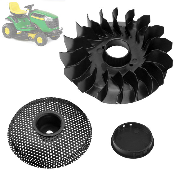 WHMYZHL 796200 Flywheel Fan and Screen Kit Compatible with B&S Lawn Garden Equipment Engine & John Deere E100, D100 17.5 HP Riding Mower WHMYZHL 796200 Flywheel Fan and Screen Kit Compatible with B&S Lawn Garden Equipment Engine & John Deere E100, D100 17.5 HP Riding Mower