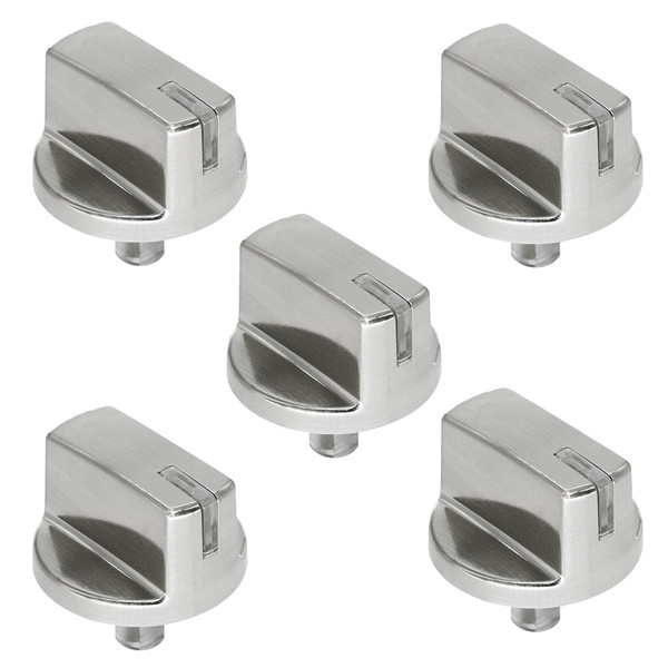 AEZ73293801 Burner Control Dial Stove Knobs Replacement for LG Range Stove Gas Cooktop LCG3011ST, LCG3691ST, LCG3091ST, HG7522JR, LCG3611ST Range Replacement Knobs/Oven Gas Stove Knob (5pcs)
