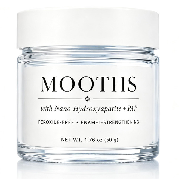 Mooths Teeth Whitening Powder, Hydroxyapatite Oral Care, Fresh Breath