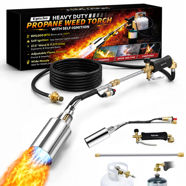 Eptchn Propane Torch Weed Burner, Heavy Duty Self-Ignition Weed Torch