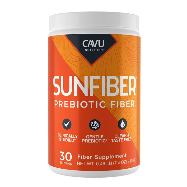 CAVU NUTRITION Sunfiber, Gentle Prebiotic Fiber Supplement | Promotes Comfortable Digestion & Regularity* | Intestinal & Colon Health* (30 Servings) CAVU NUTRITION Sunfiber, Gentle Prebiotic Fiber Supplement | Promotes Comfortable Digestion & Regularity* | Intestinal & Colon Health* (30 Servings)