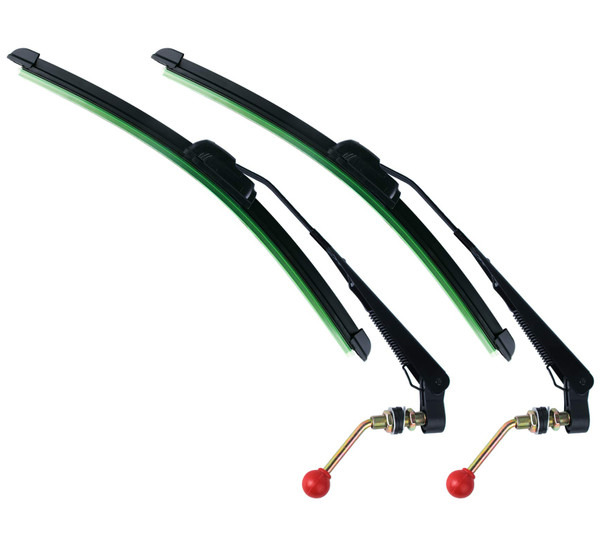 UTV Windshield Wiper Kit Hand Operated Manual SXS Windshield Wiper-2 Set