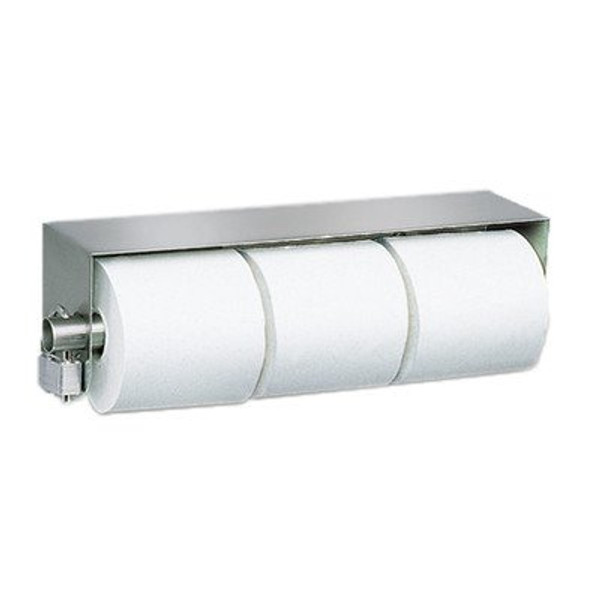 Royce Rolls Stainless Steel Standard Triple (Three-Roll) Toilet Paper Holder Dispenser - #TP-3 with #TP-Clip Royce Rolls Stainless Steel Standard Triple (Three-Roll) Toilet Paper Holder Dispenser - #TP-3 with #TP-Clip