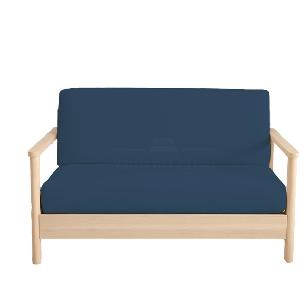 Full Size Futon Covers - 100% Egyptian Cotton Futon Slipcovers Medium Blue