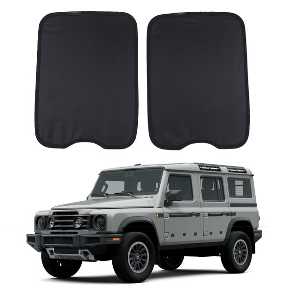 Sunroof Sun Shade for INEOS Grenadier 2020-2025 Accessories Car Roof Cover Foldable Roof Sun Shade UV Reflector Glare HeatShield Sun Visor Blocker Moonroof Shield Cover Privacy Protector (Black1)
