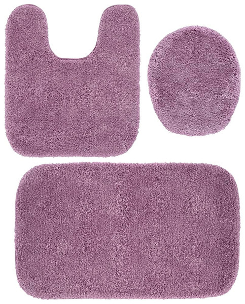 Garland Rug BA130W3P02J1 Finest Luxury Bath Rug Set, 3-Piece, Purple