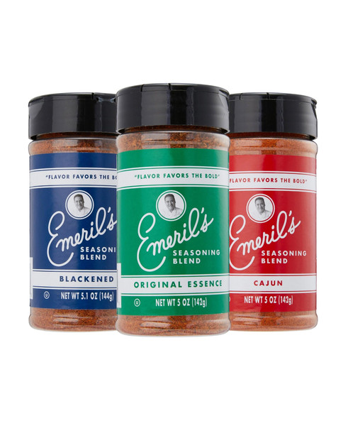 Emeril Lagasse 5 Oz, 3-Pack and 6-Pack Seasoning Blend: Original Essence, Cajun, Blackened, Chicken Rub, Steak Rub and Rib Rub Best Seasonings and Spices for Cooking (3PK - Original/Cajun/Blackened)