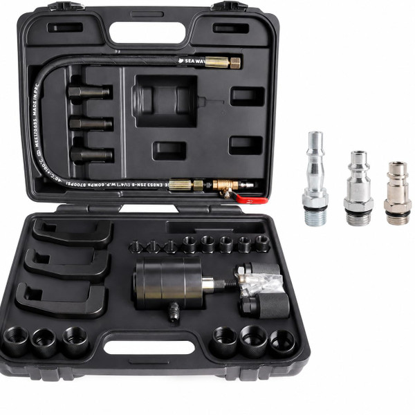 26Pc Pneumatic Injector Puller, Diesel Fuel Injector Removal Tool, Duramax