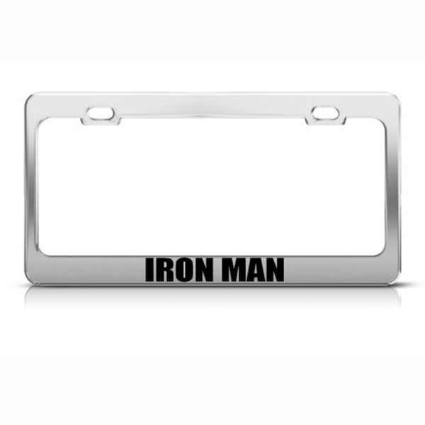 Iron Man Metal License Plate Frame Tag Holder Iron Man Metal License Plate Frame Tag Holder