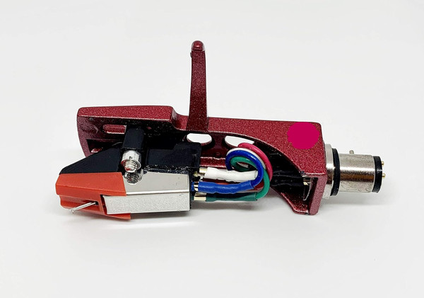 ReadyWired Turntable Red Headshell with Cartridge Stylus for Technics SL-Q2, SL-Q202, SL-Q2K, SL-Q3, SL-Q303, SL-Q33, SL-Q33K, SL-Q3K, SL-H302