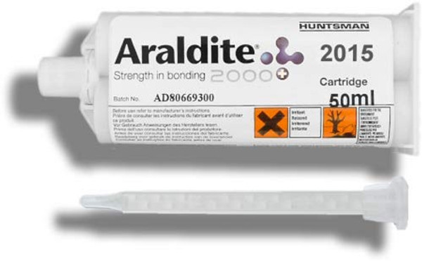 Araldite 2015-1 Toughened Epoxy Gel for SMC, GRP (Fiberglass) (50ml/1.7oz Cartridge) Araldite 2015-1 Toughened Epoxy Gel for SMC, GRP (Fiberglass) (50ml/1.7oz Cartridge)