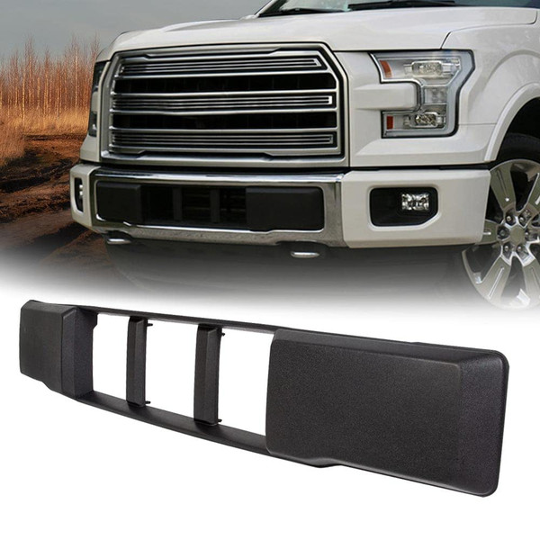 G-PLUS Front Bumper Cover Lower Grille Trim Fit Ford F150 2015-2017 Black