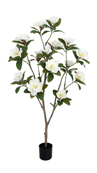 Artificial Magnolia Tree 5ft – Realistic Faux Plant with Adjustable Branches, Elegant Blooms, Easy to Assemble & Low Maintenance for Home & Office Décor Artificial Magnolia Tree 5ft – Realistic Faux Plant with Adjustable Branches, Elegant Blooms, Easy to Assemble & Low Maintenance for Home & Office Décor