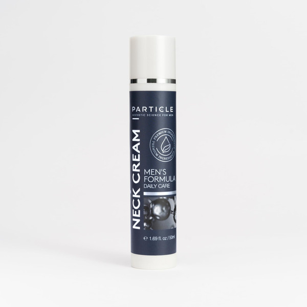 Particle Neck Cream, Daily Skin Care for Men with Collagen, Hyaluronic Acid, Retinol, Vitamin E, Moringa Oil & Shea Butter for Health Skin Support, Hydrating Men’s Body Lotion, 1.7 fl oz