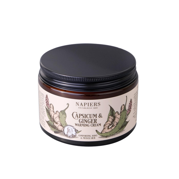 Napiers Capsicum & Ginger Warming Cream - Joint and Muscle Comfort Cream - Gentle Warming Massage Formula - 100 Millilitres