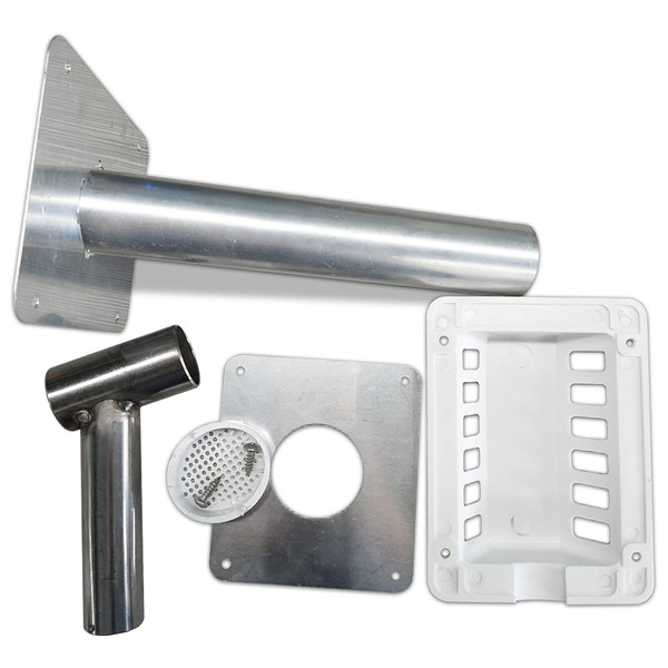 Techomey Gas Flue Kit for Propane Fridge, Gas Fridge Flue Vent Kits, Campervan Accessories, Campervan Refrigerator Accessories or Replacement