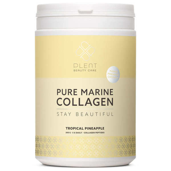 PLENT Pure Marine Collagen Chocolate Dream Hair, Skin, Nail Support Supplement Marine Collagen peptides 300 g Jar
