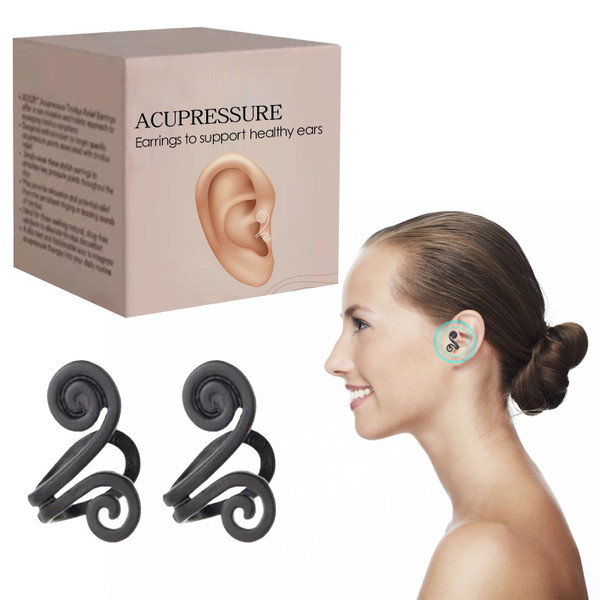 Tinnitus Relief Earrings,Tinnitus Relief Device,Tinnitus Ear Cuff Set,Tinnitus Relief for Ringing Ears,Tinnitus Massage Earrings,Tinnitus Relief Device to Help Stop Ear Ringing 2pcs